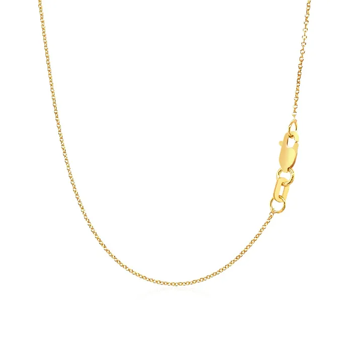 MayaMila 14k Yellow Gold Polished Moon Necklace with Diamond Necklaces