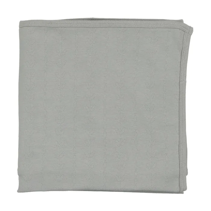 Rings Lilette Vine Pointelle Blanket Blue Lilette