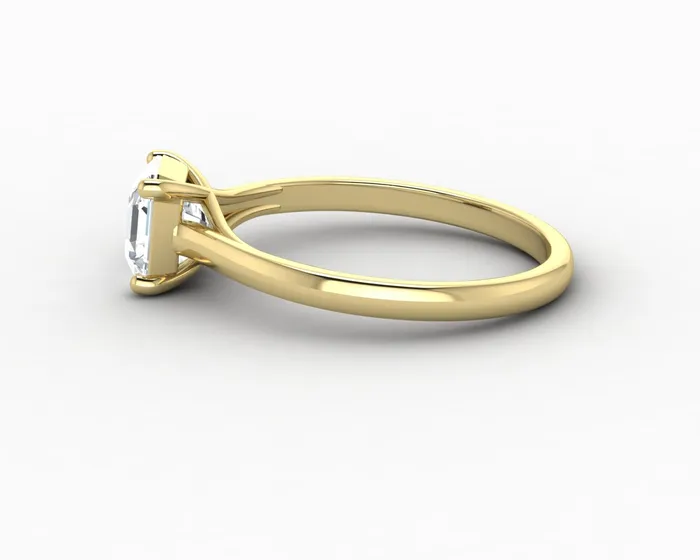 Sapheena Jewelry Rings Nora 10 Ct Solitaire Asscher Cut Engagement Ring