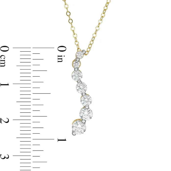 025 CT TW Journey Natural Diamond Pendant in 14K Gold Goldia Necklaces 025 CT TW Journey Natural Diamond Pendant in 14K Gold Goldia Necklaces