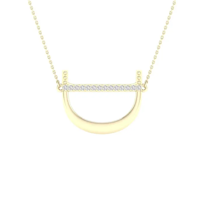 10k Yellow Gold Round Diamond Initial D Letter Necklace 120 Cttw gndatlanta Necklaces