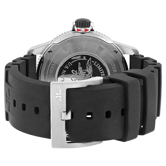 Bracelets JMS always Original Jaeger LeCoultre Master Compressor Automatic Black Dial Stainless Steel Rubber Mens Watch Q2018670