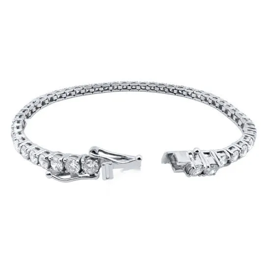 JMS always Original MAULIJEWELS 800 Carat Lab Grown Brilliant Diamond 7 Tennis Bracelet For Women FG VS1 In 14K Solid White Gold Bracelets JMS always Original MAULIJEWELS 800 Carat Lab Grown Brilliant Diamond 7 Tennis Bracelet For Women FG VS1 In 14K Solid White Gold Bracelets