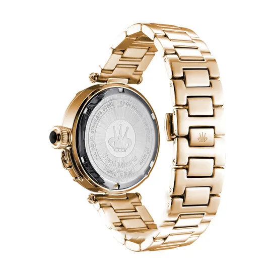 JMS always Original Rene Mouris Coeur DAmour Black Mother of Pearl Dial Ladies Watch 50102RM8 Watches