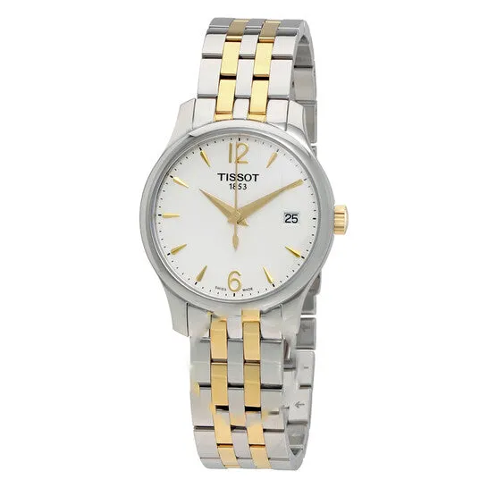JMS always Rings Original Tissot Tradition White Dial Twotone Ladies Watch T0632102203700