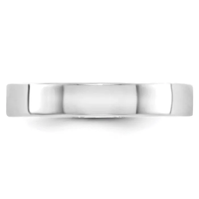 Rings Goldia Solid 14K White Gold 4mm Light Weight Flat MensWomens Wedding Band Ring Size 5 Rings Goldia Solid 14K White Gold 4mm Light Weight Flat MensWomens Wedding Band Ring Size 5