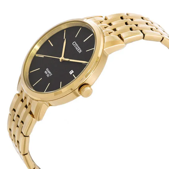 Rings JMS always Original Citizen Quartz Black Dial Goldtone Mens Watch BI507251E