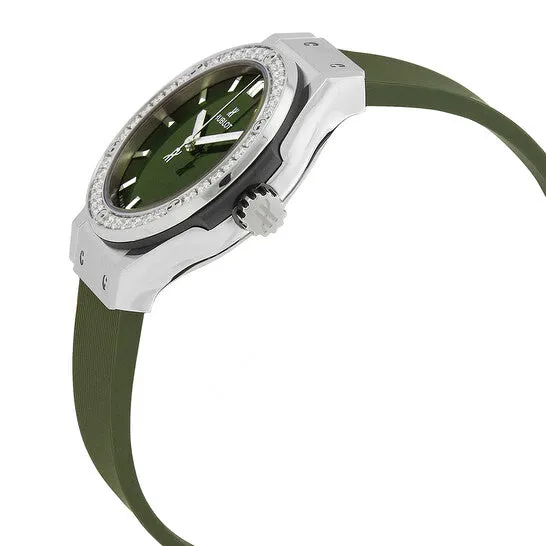 Watches JMS always Original Hublot Classic Fusion Quartz Diamond Green Dial Ladies Watch 581NX8970RX1104 Watches JMS always Original Hublot Classic Fusion Quartz Diamond Green Dial Ladies Watch 581NX8970RX1104