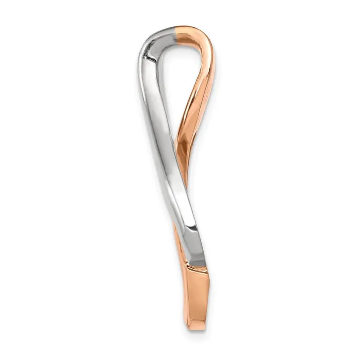 14KW Rose Gold Omega Slide Fits up to 4mm Regular 6mm Fancy TreasureFineJewelers Earrings