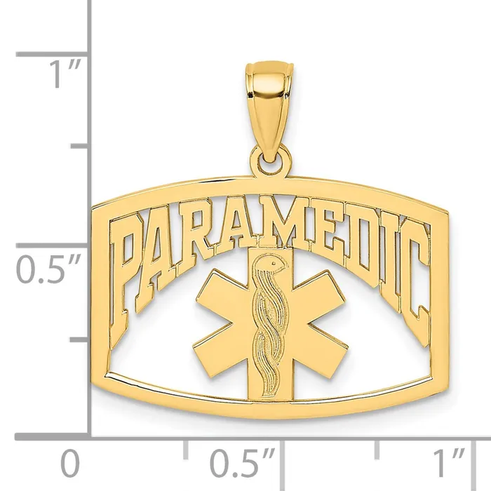 Charm Necklaces 14k PARAMEDIC Charm TreasureFineJewelers