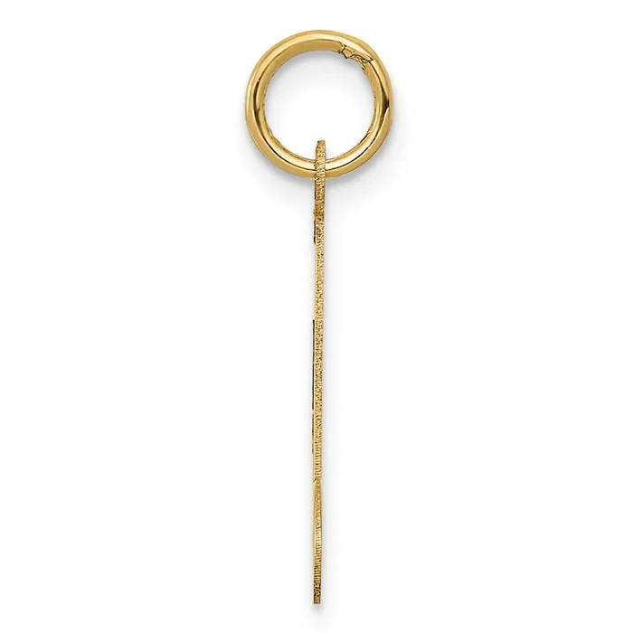 Charm Necklaces TreasureFineJewelers 14k Yellow Gold Polished Musical Note Charm