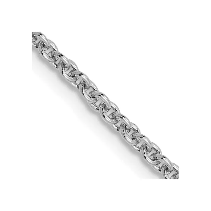 Leslies 14K White Gold 18mm Round Cable Chain TreasureFineJewelers Rings
