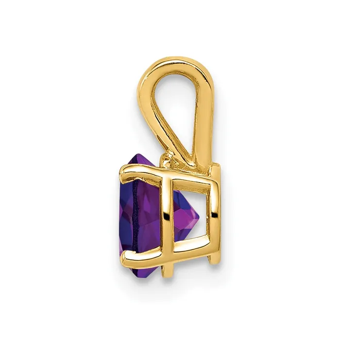 PreStyled Sets 14k Yellow Gold Amethyst pendant TreasureFineJewelers