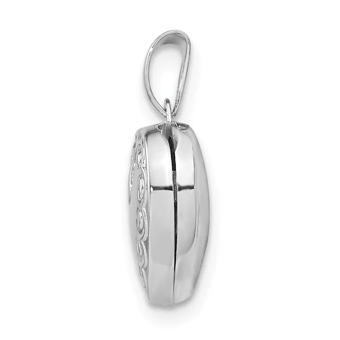 Sterling Silver 13mm Heart Locket TreasureFineJewelers Rings