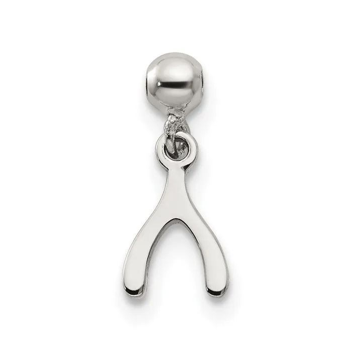 Sterling Silver Mio Memento Dangle Wish Bone Charm TreasureFineJewelers Rings