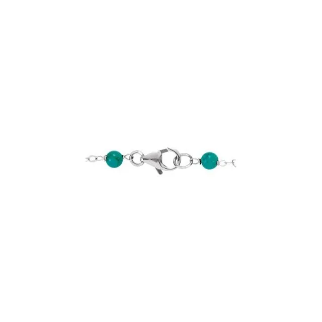 Sterling Silver Pearl Turquoise Bracelet TreasureFineJewelers Bracelets