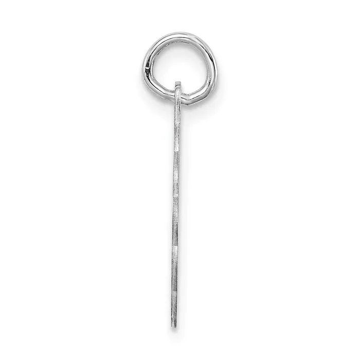 Sterling SilverRhodiumplated Brocaded Letter L Initial Pendant TreasureFineJewelers Necklaces