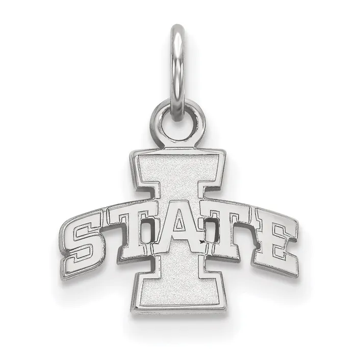 Sterling Silver Rhodiumplated Iowa State University Extra Small Pendant TreasureFineJewelers Necklaces Sterling Silver Rhodiumplated Iowa State University Extra Small Pendant TreasureFineJewelers Necklaces