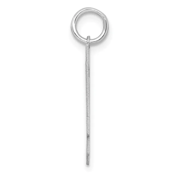 Sterling SilverRhodiumplated Satin Number 34 Charm TreasureFineJewelers Rings