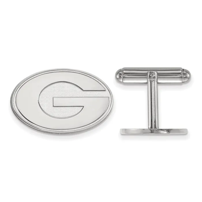 Sterling Silver Rhodiumplated University of Georgia Letter G Cuff Links TreasureFineJewelers Necklaces Sterling Silver Rhodiumplated University of Georgia Letter G Cuff Links TreasureFineJewelers Necklaces