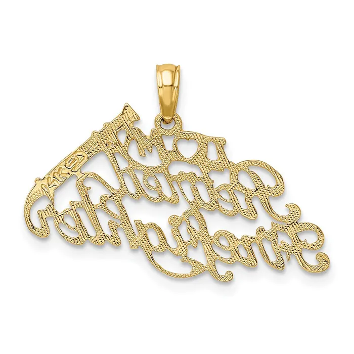 TreasureFineJewelers Charm Necklaces 14k I LOVE MY RETIRED FIREFIGHTER Charm