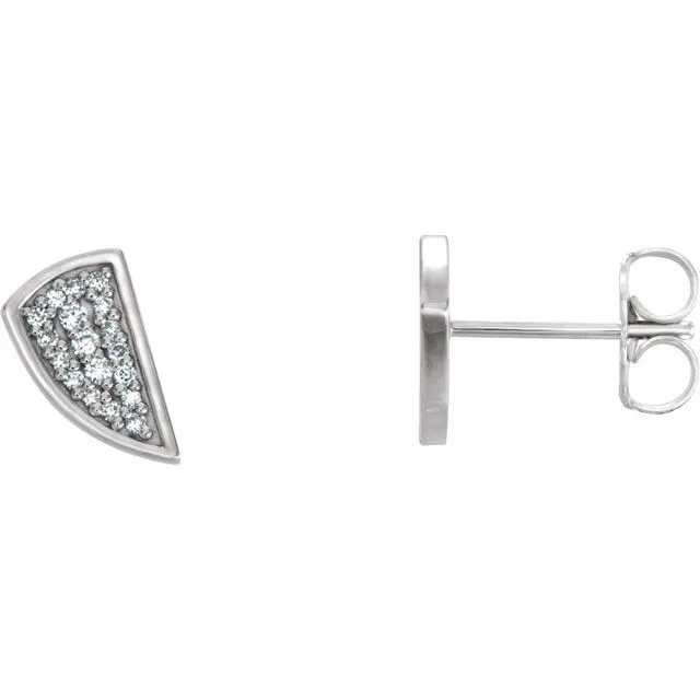 TreasureFineJewelers Earrings 14K White 110 CTW Diamond Earrings