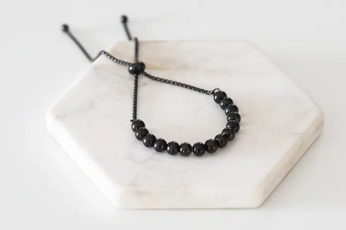 Bracelets Kinsley Armelle Nixie Collection Black Bracelet 6mm