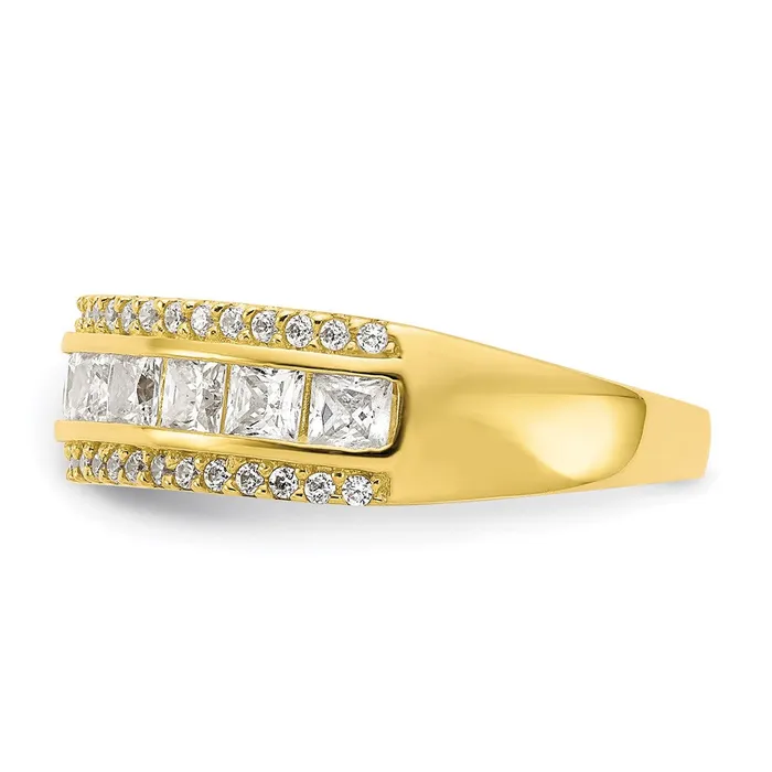 10K Tiara Collection Polished CZ RingWBC10YC378 WB Choice Jewelry Rings