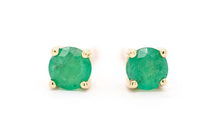 14KY 56 CTTW EMERALD STUD EARRINGS ROYAL JEWELRY MFG INC Earrings