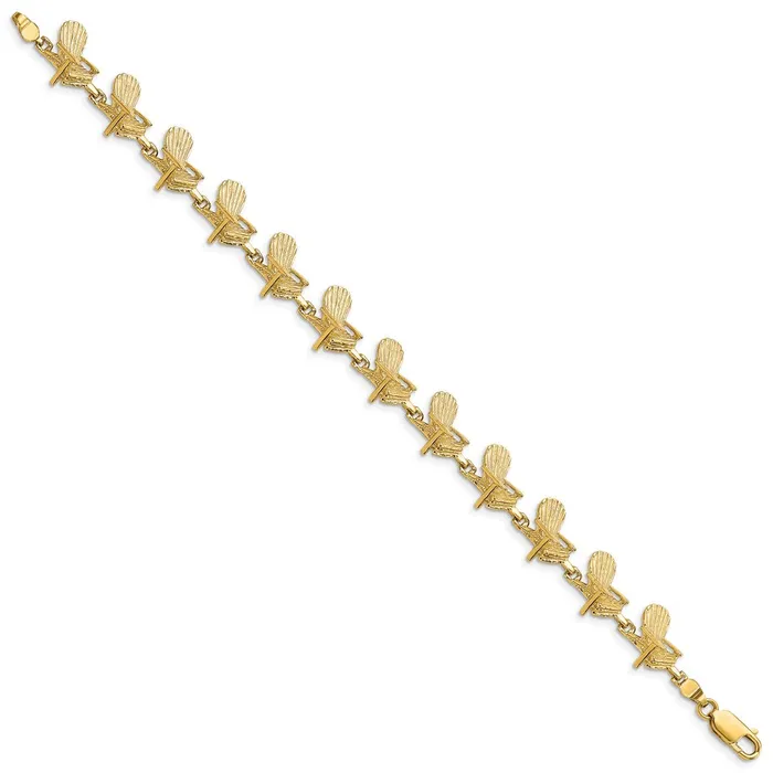 Bracelets WB Choice Jewelry 14k Beach Chair BraceletWBCFB17837 Bracelets WB Choice Jewelry 14k Beach Chair BraceletWBCFB17837