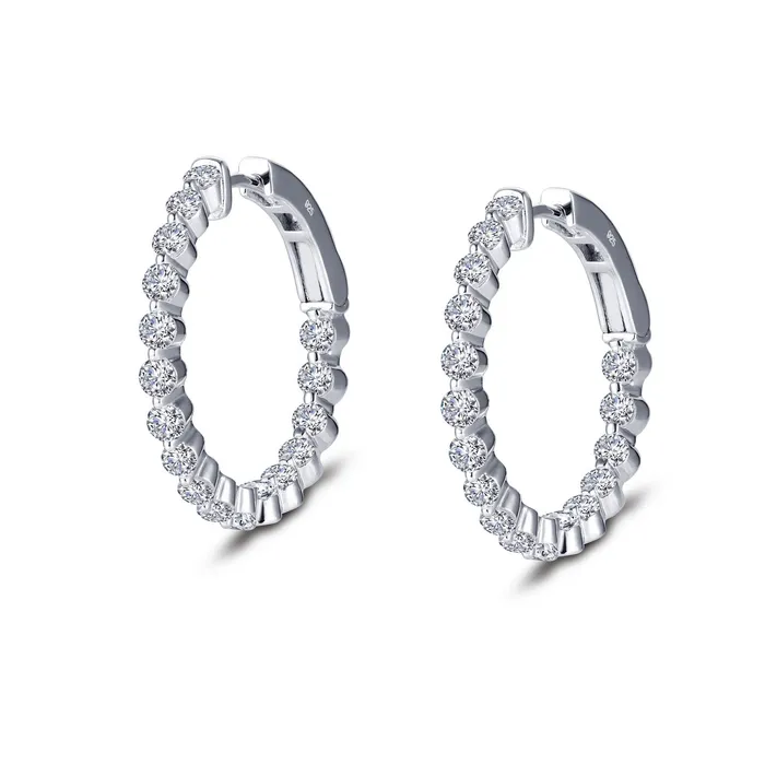 Lafonn Earrings 25mm Hoop Earrings