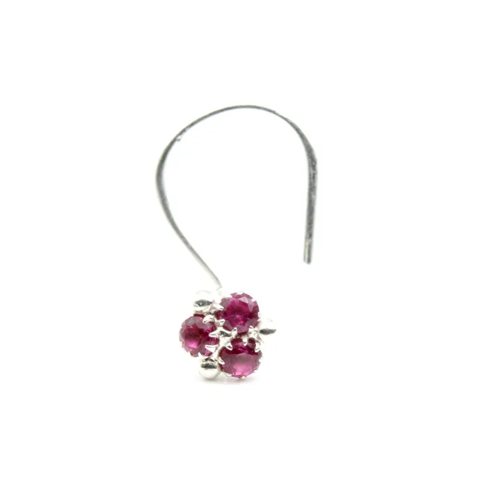 Rings Karizma Jewels Small Cute Real 925 Silver Nose Stud CZ Twisted nose ring