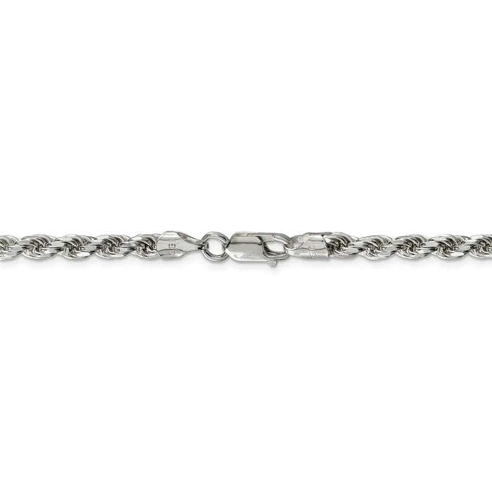 Rings WB Choice Jewelry Sterling Silver 475mm Diamondcut Rope ChainWBCQDC1008