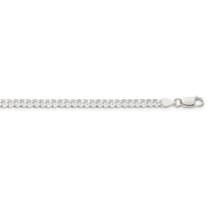 Sterling Silver 38mm Flat Curb ChainWBCQLB10020 WB Choice Jewelry Rings