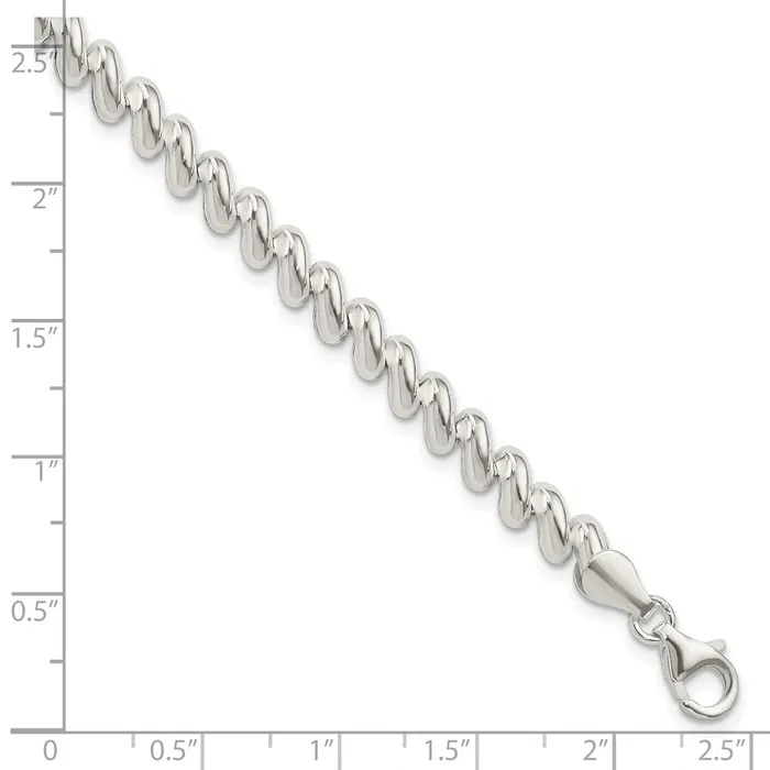 Sterling Silver 6mm San Marco BraceletWBCQM875 WB Choice Jewelry Bracelets Sterling Silver 6mm San Marco BraceletWBCQM875 WB Choice Jewelry Bracelets