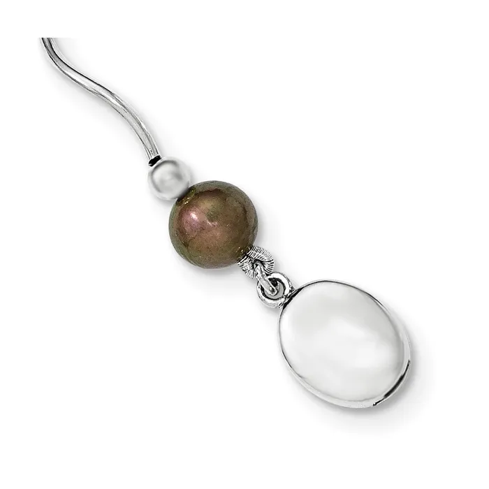 Sterling Silver Rhplated 67mm Black FW Cultured Pearl NecklaceWBCQH484918 WB Choice Jewelry Necklaces Sterling Silver Rhplated 67mm Black FW Cultured Pearl NecklaceWBCQH484918 WB Choice Jewelry Necklaces