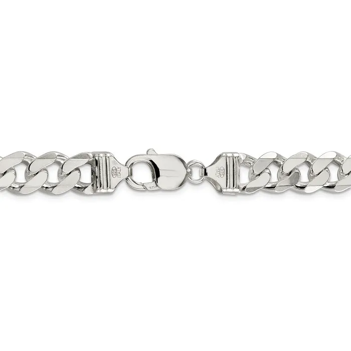 WB Choice Jewelry Rings Sterling Silver 11mm Curb ChainWBCQCB30018 WB Choice Jewelry Rings Sterling Silver 11mm Curb ChainWBCQCB30018