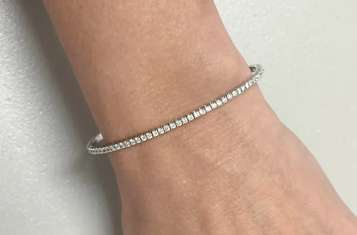 Albert Hern Bracelets Bracelet 14kt White Gold Diamonds Bangle Tennis Albert Hern Bracelets Bracelet 14kt White Gold Diamonds Bangle Tennis