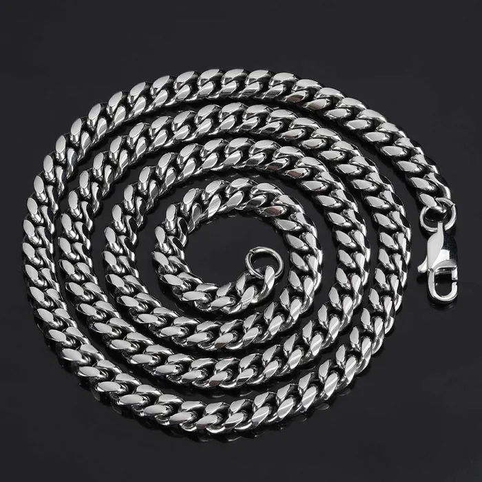 Bracelets IceZeusShop 7mm Stainless Steel Miami Cuban Link Chain Bracelets IceZeusShop 7mm Stainless Steel Miami Cuban Link Chain