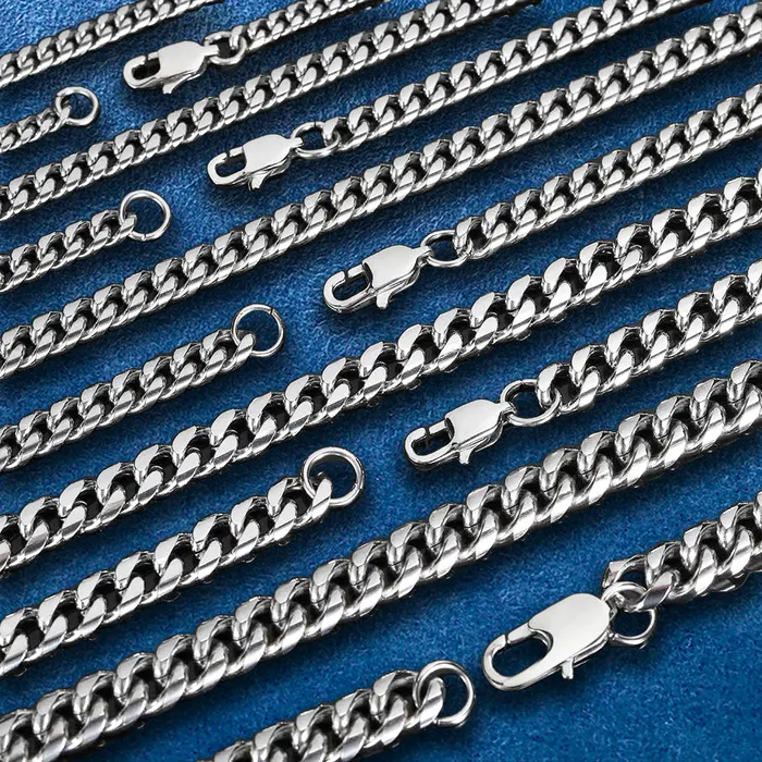 Bracelets IceZeusShop 7mm Stainless Steel Miami Cuban Link Chain Bracelets IceZeusShop 7mm Stainless Steel Miami Cuban Link Chain