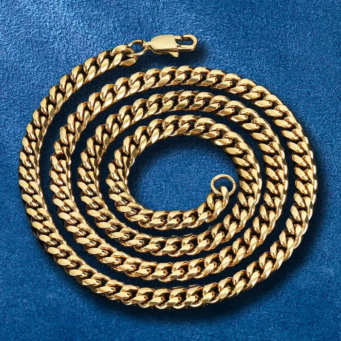 Bracelets IceZeusShop 7mm Stainless Steel Miami Cuban Link Chain Bracelets IceZeusShop 7mm Stainless Steel Miami Cuban Link Chain