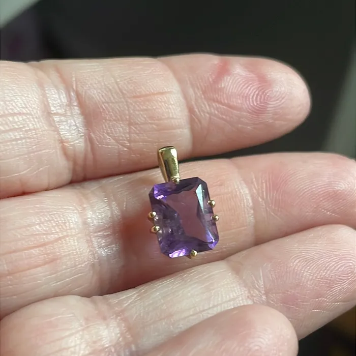 PreStyled Sets Vintage Paris Jewelry Amethyst Pendant 10k Gold Vintage
