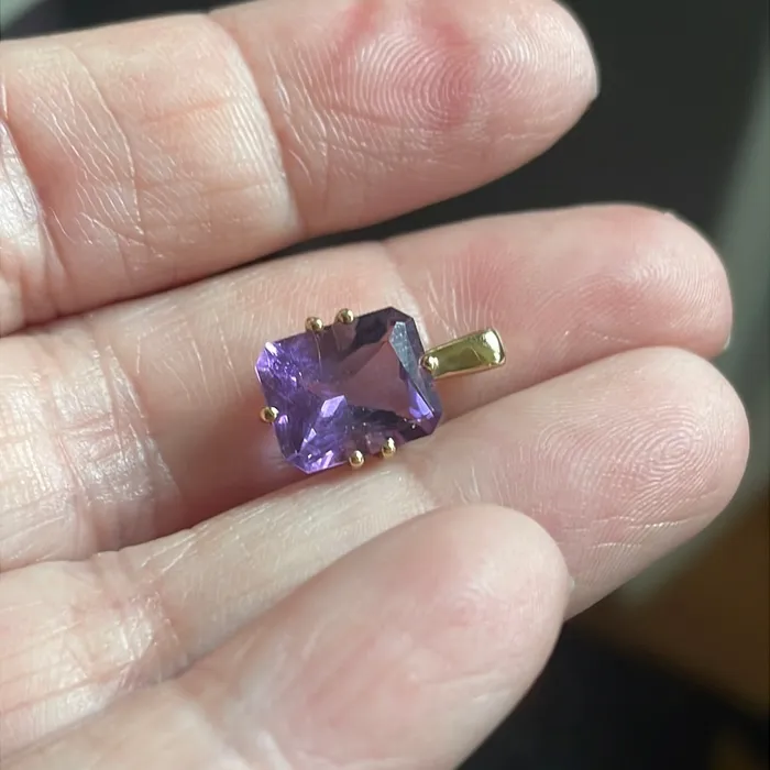 PreStyled Sets Vintage Paris Jewelry Amethyst Pendant 10k Gold Vintage