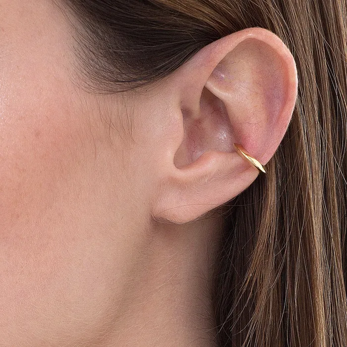 STYLE MID EAR CUFF IN 18K YELLOW GOLD Jack Vartanian Earrings